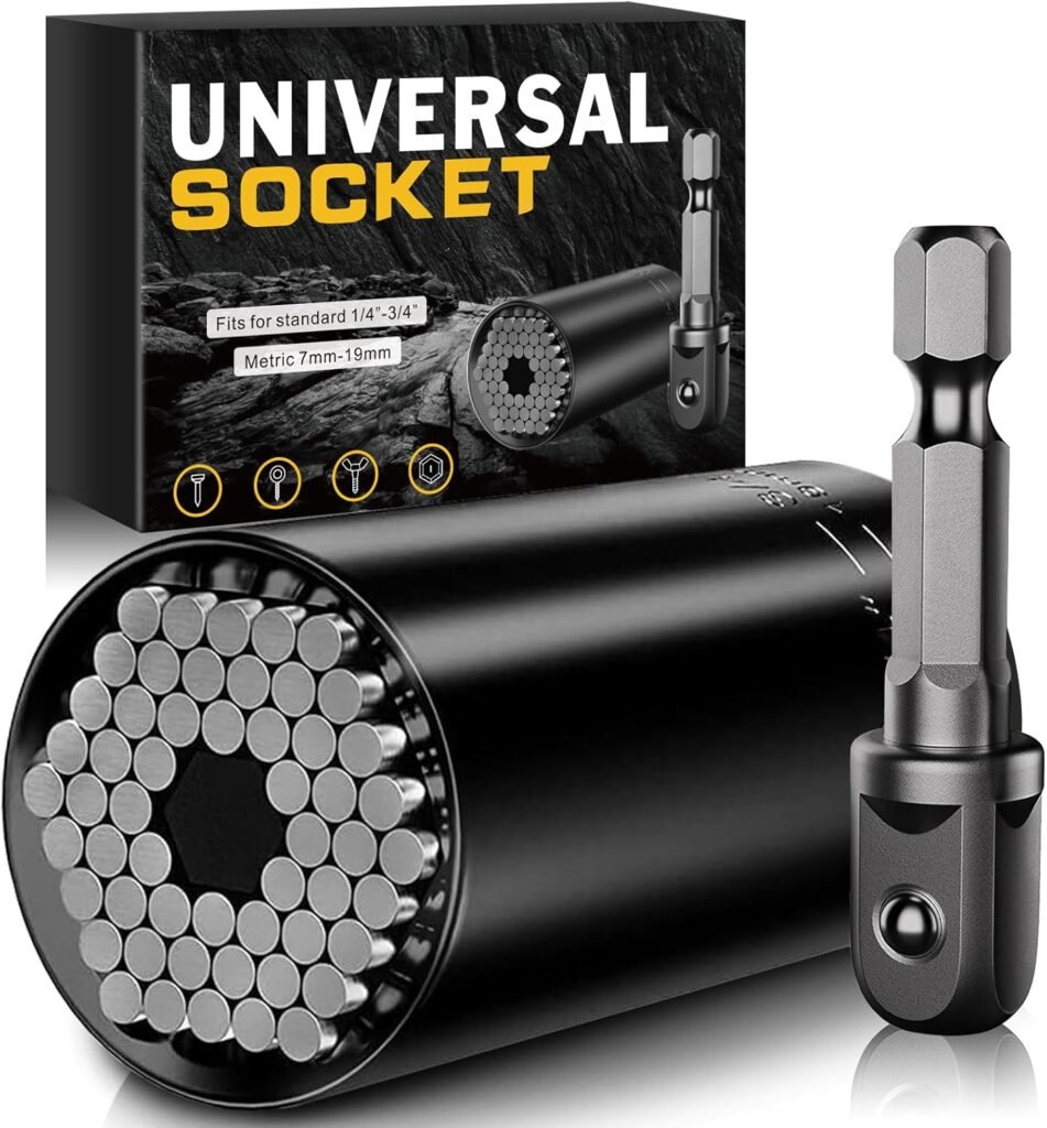 Stocking Stuffers for Men Adults,Gifts for Men,Super Universal Socket Tools Birthday Gifts for Men,Cool Stuff for Men Dad Husband Boyfriend Him,Tools Socket Set with Power Drill Adapter(7-19 MM) Stocking Stuffers for Men Adults,Gifts for Men,Super Universal Socket Tools Birthday Gifts for Men,Cool Stuff for Men Dad Husband Boyfriend Him,Tools Socket Set with Power Drill Adapter(7-19 MM)