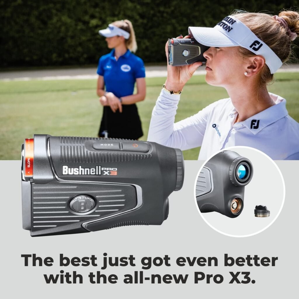 Bushnell PRO X3 / Pro X3+ (Plus) Advanced Laser Golf Rangefinder with Included Carrying Case, Carabiner, Lens Cloth, and Selected Wearable4U Bundle Bushnell PRO X3 / Pro X3+ (Plus) Advanced Laser Golf Rangefinder with Included Carrying Case, Carabiner, Lens Cloth, and Selected Wearable4U Bundle