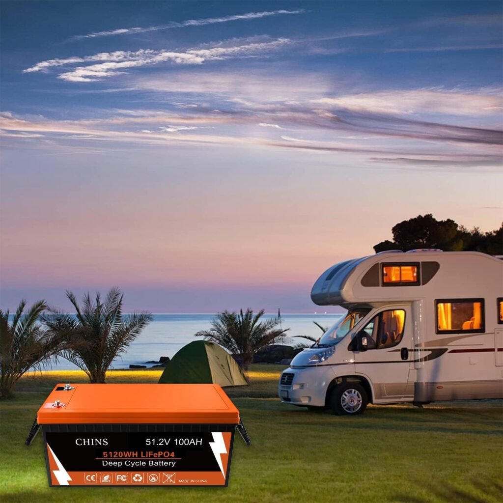 CHINS 48V Lithium Golf Cart Battery, 48 Volt 100Ah LiFePO4 Battery, Built-in Bluetooth 200A BMS, Includes 48V 18A Lithium Battery Charger, Perfect for Golf Carts, Trolling Motors, Marine CHINS 48V Lithium Golf Cart Battery, 48 Volt 100Ah LiFePO4 Battery, Built-in Bluetooth 200A BMS, Includes 48V 18A Lithium Battery Charger, Perfect for Golf Carts, Trolling Motors, Marine
