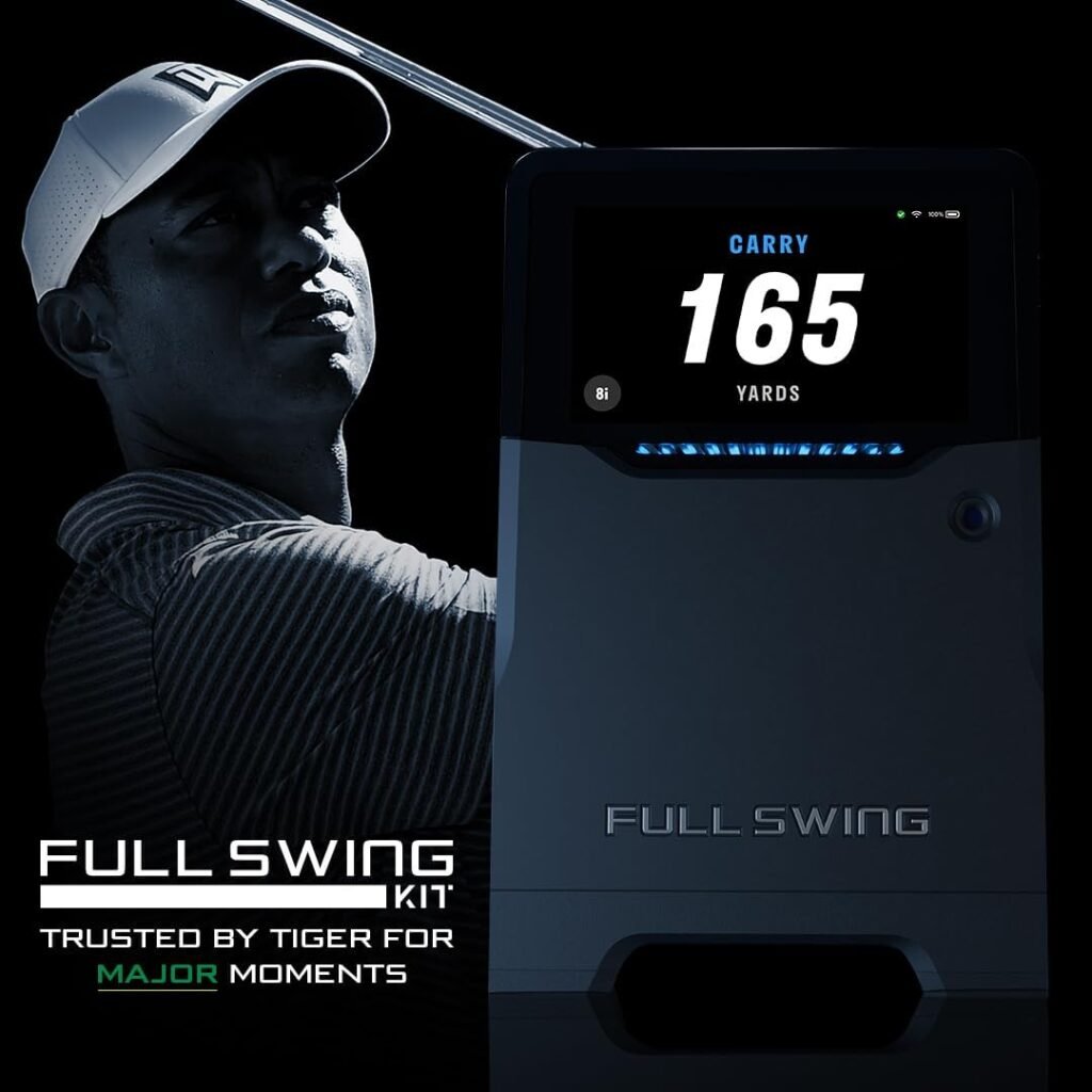 Full Swing KIT Golf Launch Monitor and Simulator GSPro Software with GPS Course Overview