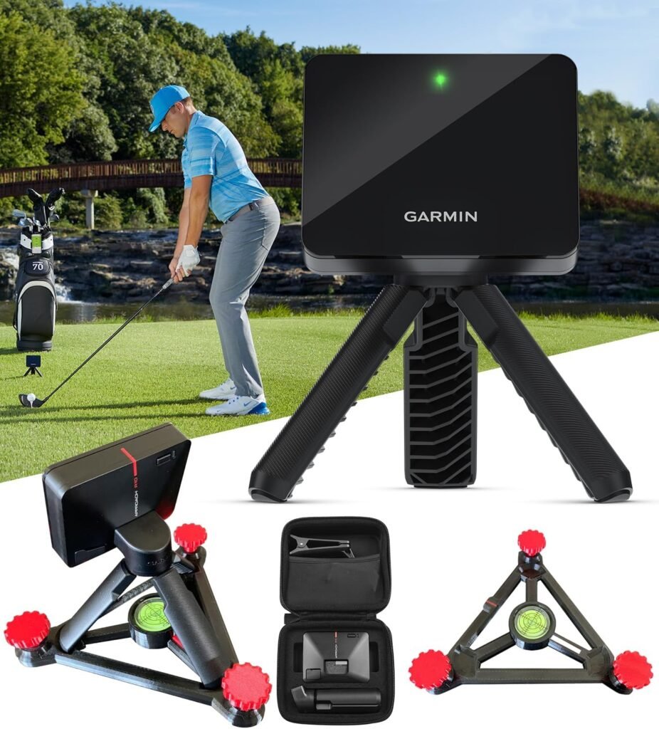 Garmin Approach R10 Portable Golf Launch Monitor Simulator Bundle - Great for Home, Outdoor Indoor, Projector Compatible, Software Accuracy Upgraded - Includes PlayBetter Alignment Stand Garmin Approach R10 Portable Golf Launch Monitor Simulator Bundle - Great for Home, Outdoor Indoor, Projector Compatible, Software Accuracy Upgraded - Includes PlayBetter Alignment Stand