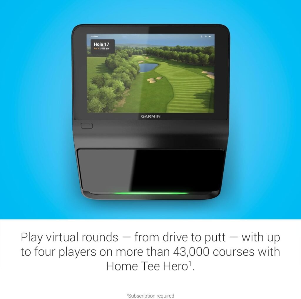 Garmin Approach® R50, Premium Golf Launch Monitor and Simulator, 10 Built-in Color Touchscreen Display
