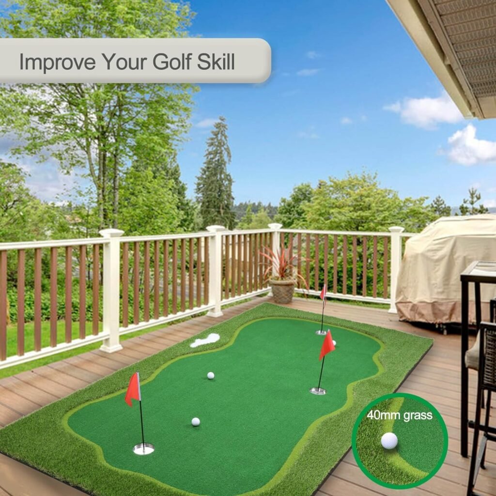 Golf Putting Green, Practice Putting Green Mat, Large Professional Golfing Training Mat for Indoor Outdoor… Golf Putting Green, Practice Putting Green Mat, Large Professional Golfing Training Mat for Indoor Outdoor…