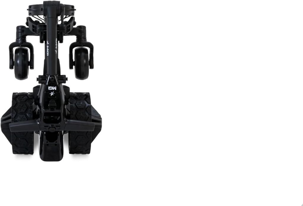 MGI Zip Navigator All Terrain Electric Golf Cart - 36 Hole Battery - Remote Control - Accessories Included (Multi-Purpose Clip, Drink, Umbrella, GPS-Phone, Scorecard Holder), Gloss Black-Matte Black MGI Zip Navigator All Terrain Electric Golf Cart - 36 Hole Battery - Remote Control - Accessories Included (Multi-Purpose Clip, Drink, Umbrella, GPS-Phone, Scorecard Holder), Gloss Black-Matte Black