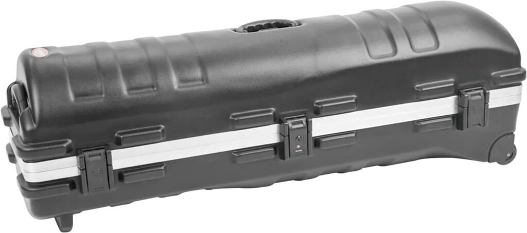 SKB Cases ATA Staff Pro XL Hard Plastic Storage Portable Golf Club Cart Bag Travel Case with Skate Style Wheels and TSA Locking Latch System, Black SKB Cases ATA Staff Pro XL Hard Plastic Storage Portable Golf Club Cart Bag Travel Case with Skate Style Wheels and TSA Locking Latch System, Black