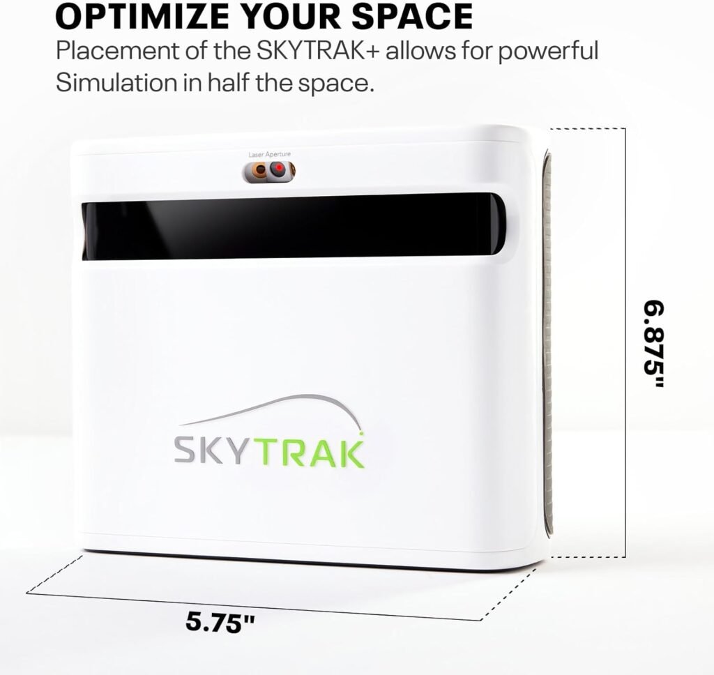 SkyTrak+ Launch Monitor and Golf Simulator - Tour-Level Golf Analysis with Dual Doppler Radar, Enhanced Camera, 100K+ Courses, Real-time Gameplay Simulation, Wi-Fi, USB-C Charging SkyTrak+ Launch Monitor and Golf Simulator - Tour-Level Golf Analysis with Dual Doppler Radar, Enhanced Camera, 100K+ Courses, Real-time Gameplay Simulation, Wi-Fi, USB-C Charging